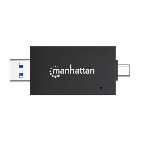 EAN 766623102735 - Manhattan 102735 lector de tarjeta USB 3.2 Gen 1 (3.1 Gen 1) Type-A/Type-C Negro, Transparente imagen 9
