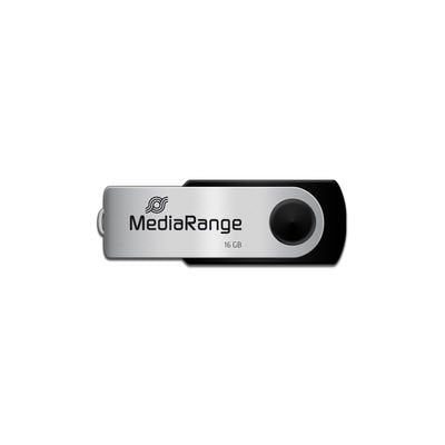 EAN 4260459619376 - MediaRange MR910-3 unidad flash USB 16 GB USB tipo A 2.0 Negro, Plata imagen 2