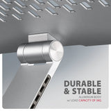 Stnd-Lr Podstawa Do Laptopów Aluminiowa 10-16" Regulowane Katy Nachylenia, Obrót O 360 Stopni