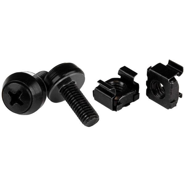Startech 50 Tornillos Y Tuercas Jaula M6 Negro