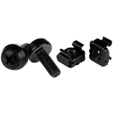Startech 50 Tornillos Y Tuercas Jaula M6 Negro