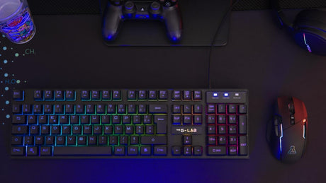 EAN 3760162067361 - The G-Lab KEYZ CAESIUM teclado Juego USB Español Negro imagen 1