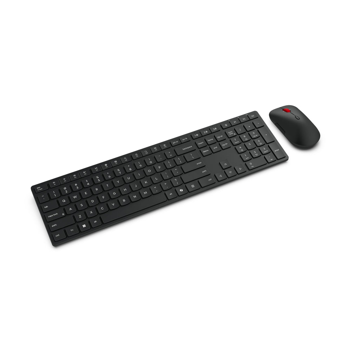 EAN 0195892125273 - Lenovo 4X31S04848 teclado Ratón incluido Oficina RF Wireless + Bluetooth Belga Negro imagen 2
