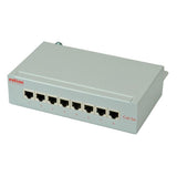 Roline Patchpanel 8 Ports Kat.5e Class D Geschirmt Grau