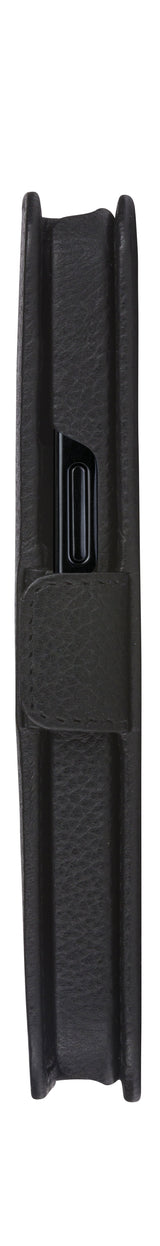 Dbramante1928 New York Funda Con Tapa Para Teléfono Móvil 2 En 1 Cuero Pebble De Grano Completo Negro Noche Para Apple Iphone 11 Xr