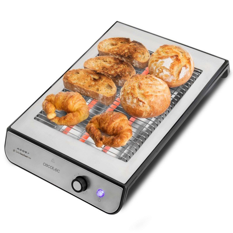 Tostador Cecotec Turbo Easytoast Inox 900w Gris