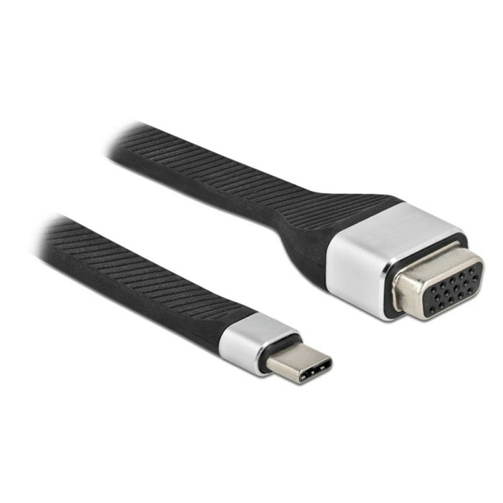 Techly Icoc-Usbc-Vga Adaptador De Cable De Vídeo 0,12 M Usb Tipo C Vga (D-Sub)