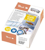 Película Laminada Peach 54x86mm Tarjeta De Crédito 125mic Pp525-07, Películas Brillantes, 100 Piezas, 54x86 Mm Pp525-07