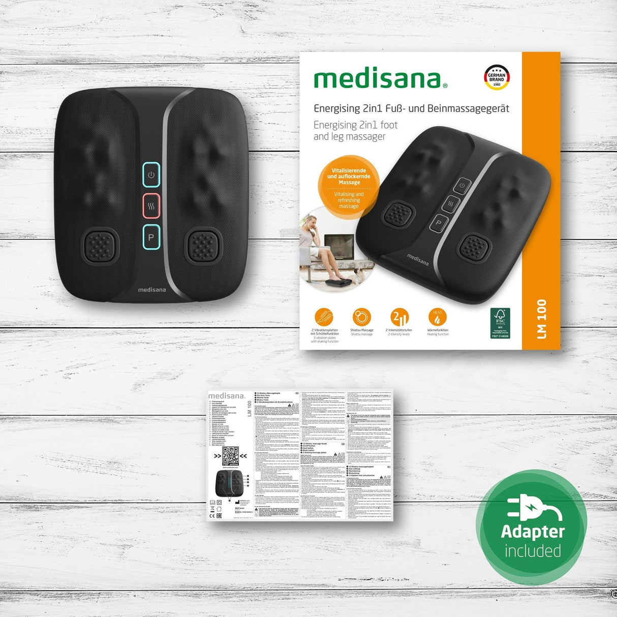EAN 4015588884009 - Medisana LM 100 masajeador Pie, Piernas Negro imagen 4