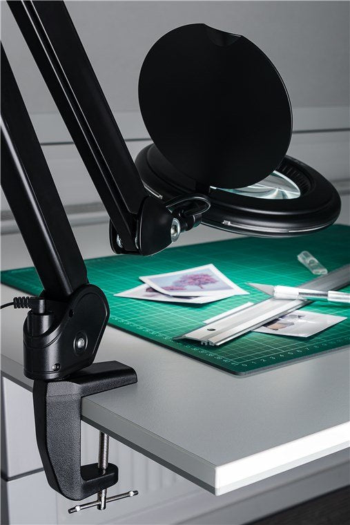 Lámpara De Aumento Abrazadera De Mesa Negro