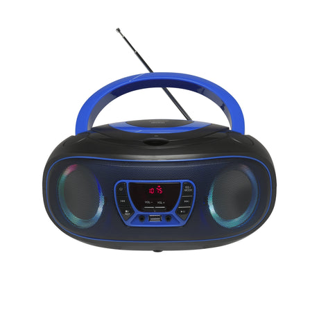 EAN 5706751040702 - Denver TCL-212BT BLUE Reproductor de CD portátil Negro, Azul imagen 1