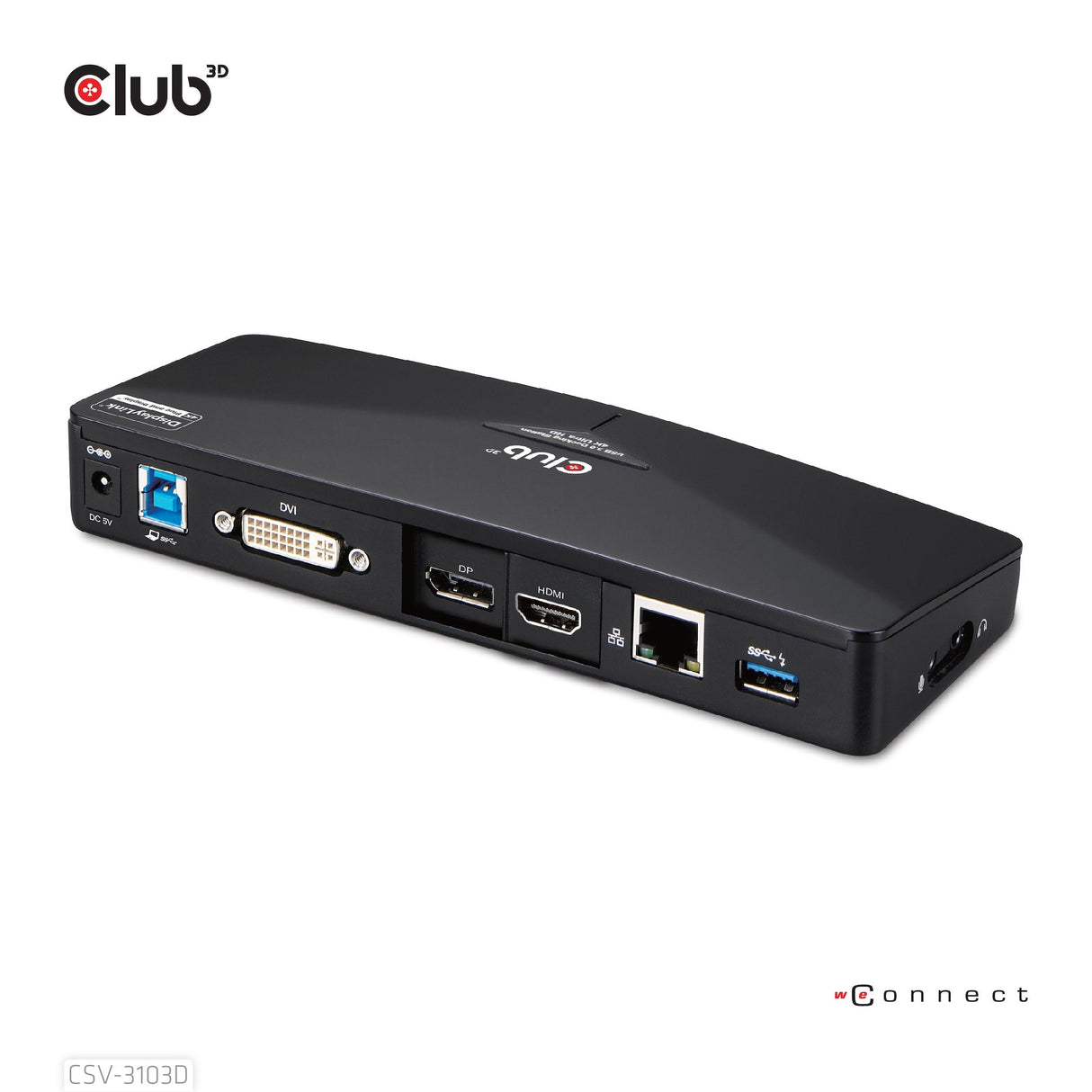 EAN 8717249401070 - CLUB3D SenseVision USB3.0 4K Docking Station Alámbrico USB 3.2 Gen 1 (3.1 Gen 1) Type-A Negro imagen 9