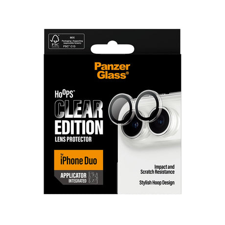 EAN 5715685044953 - PanzerGlass ® Hoops® Camera Lens Protector Transparent iPhone Duo Protector de pantalla Apple 1 pieza(s) imagen 3