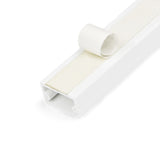 Startech.Com Canaleta Sólida De Gestón De Cableado Con Cinta Adhesiva Y Tapa, 19 Mm An X 11 Mm Al - 1 M Lar, Cubierta De Pvc O Conducto De Pared Para Cables De Red O Alimentación - Para Un Máximo De 6 Cables - Ul (Cable Management Raceway W