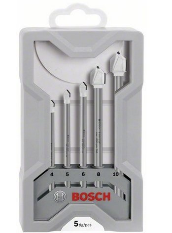 Bosch Cyl-9 Juego De 5 Brocas Expert Para Cerámica - Ø4/10mm