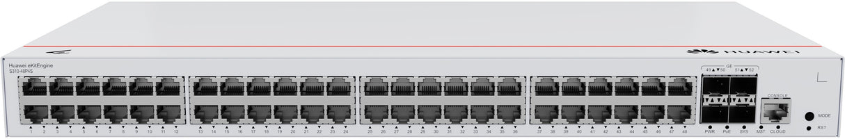 EAN 6901443450169 - HUAWEI eKit S310 Series S310-48P4S Gestionado L2+ Gigabit Ethernet (10/100/1000) Energía sobre Ethernet ( imagen 1