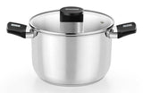 Olla Elite Inox M240222 22cm 5l Acero Inoxidable Apta Para Inducción