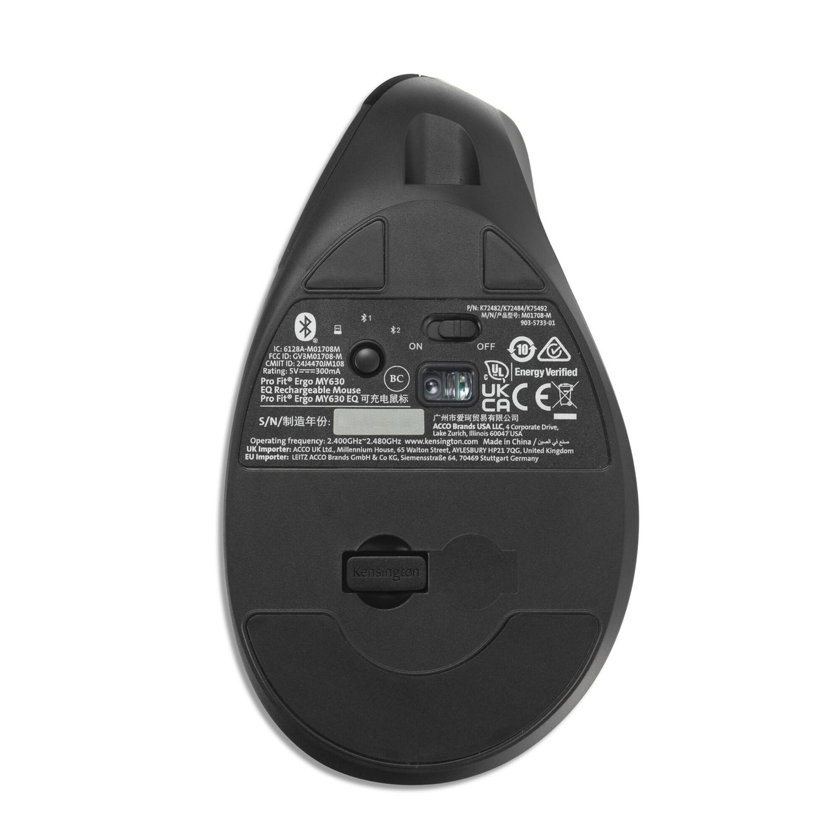 EAN 0085896724827 - Kensington Pro Fit Ergo MY630 EQ ratón Bluetooth imagen 8