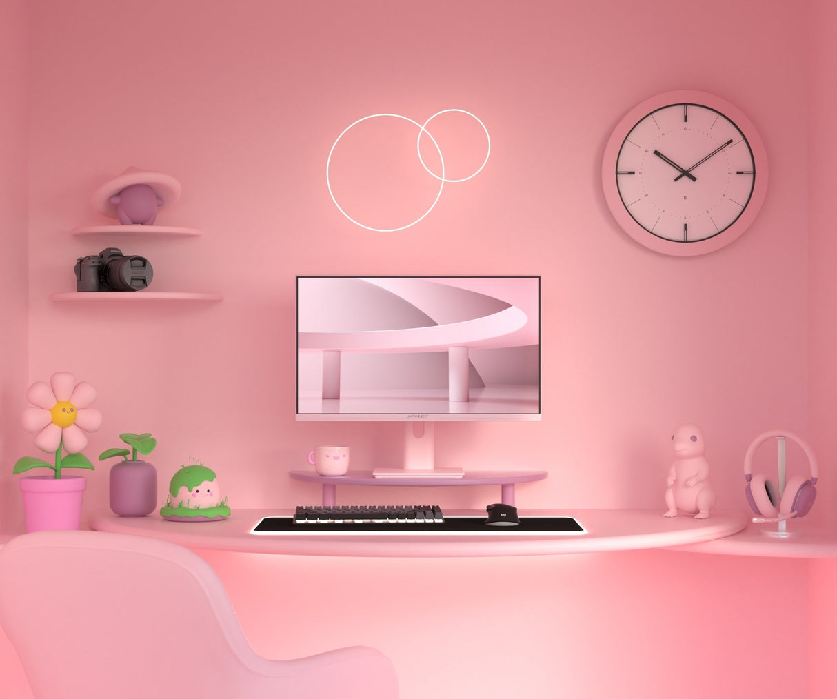 EAN 4589511175712 - JAPANNEXT JN-I238FHD120F-HSP-PK pantalla para PC 60,5 cm (23.8") 1920 x 1080 Pixeles Full HD LCD Rosa imagen 4
