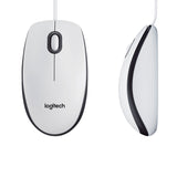 Logitech M100 Ratón Ambidextro Usb Óptico 1000 Dpi Blanco 910-006764