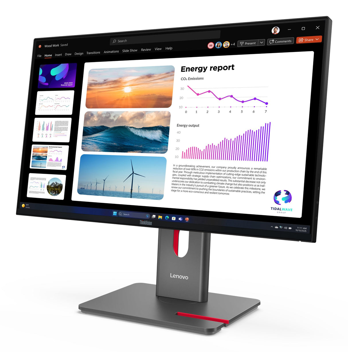 EAN 198156604378 - Lenovo ThinkVision P24Q-40 pantalla para PC 60,5 cm (23.8") 2560 x 1440 Pixeles Quad HD LCD Negro imagen 3
