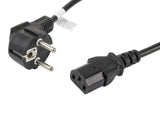 Lanberg Cable De Alimentacion Ca-C13c-11cc-0018-Bk Conectores Schuko / Iec320 C13 1.8 Metros