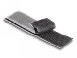 Delock 20859 Cinta De Gancho Y Bucle De Alta Resistencia Autoadhesiva La 25 M X An 25 Mm Negra