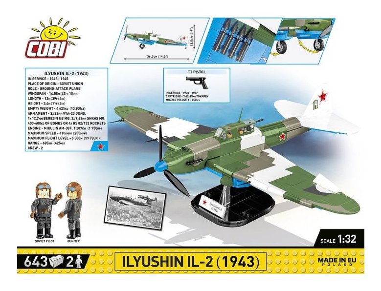 EAN 5902251057459 - COBI Ilyushin IL-2 1943 imagen 6