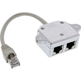 Inline Isdn Port Doubler 1x Rj45 Macho A 2x Rj45 Hembra Con Cable