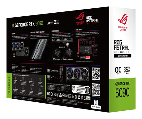 EAN 4711636176378 - ASUS ROG Astral - -RTX5090-O32G-BTF-GAMING NVIDIA GeForce RTX 5090 32 GB GDDR7 imagen 7