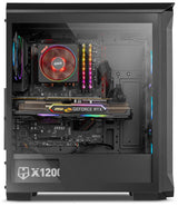Caja Pc Nox Atx Hummer Quantum 1xusb3.0 2xusb2.0 Negro Argb