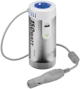 Convertidor De Voltaje Para Vehículos Goobay Dc/Ac, Regulador De Voltaje Plateado