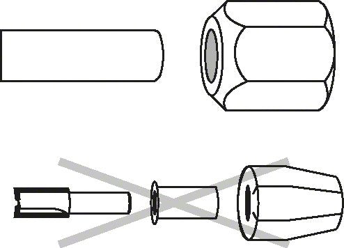 Alicates De Tensiones Profesionales De Bosch Ø 8 Mm, Tuerca De Tensión Sw 24 Mm Para Fresar Fresado Gof / Gmf 2608570105