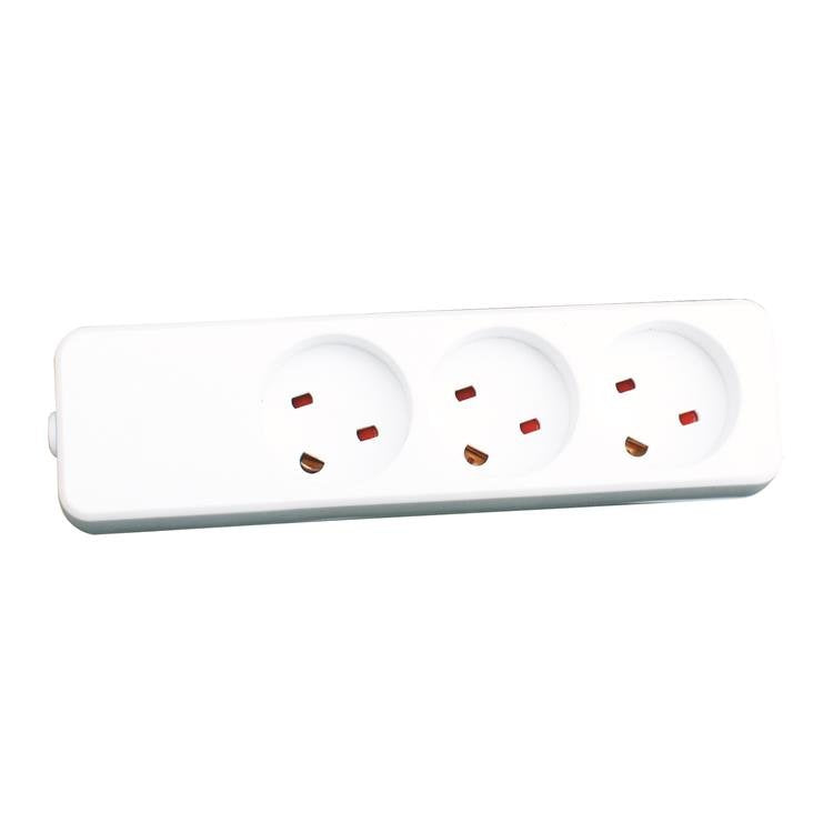 EAN 5714590001150 - Garbot Z66000107-PA01 base múltiple 3 salidas AC Interior Blanco imagen 1