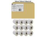 G&G 12x Etikettenrollen Compatible Con Zebra 800264-605