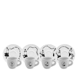 Set De 4 Tazas  Bialetti  Moka Carosello