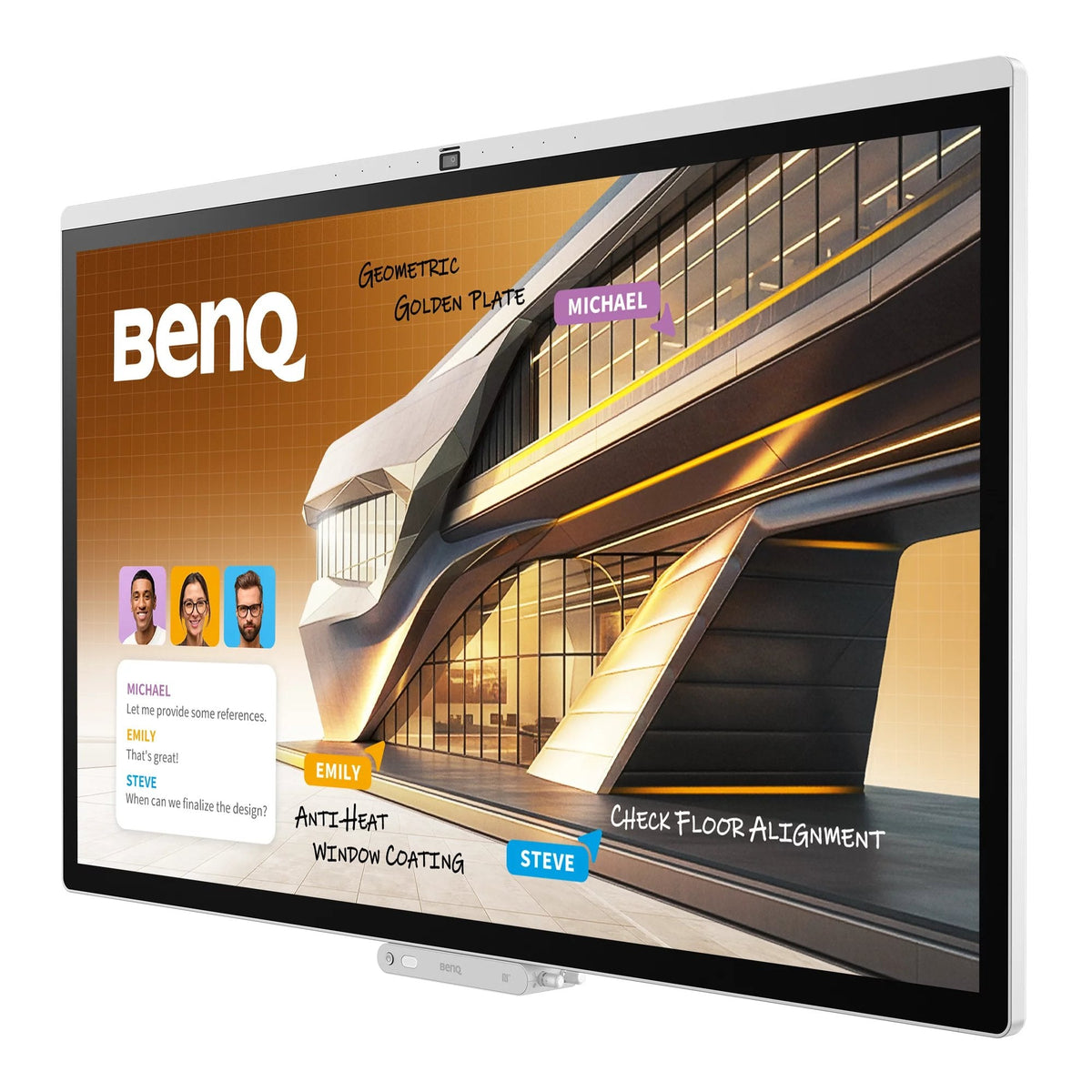 Benq Board Cp7505 - 190 Cm (75") Clase Diagonal Cp05 Series Lcd-Display Con Retroiluminación Led - Interaktiv - Con Built-In Interactive Whiteboard, Touchscreen (Multi Touch)