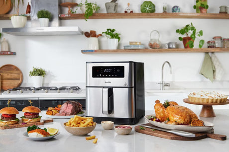 EAN 5060853630583 - Breville VDF131X freidora Sencillo 9 L Independiente 1700 W Freidora de aire caliente Negro, Acero inoxid imagen 4