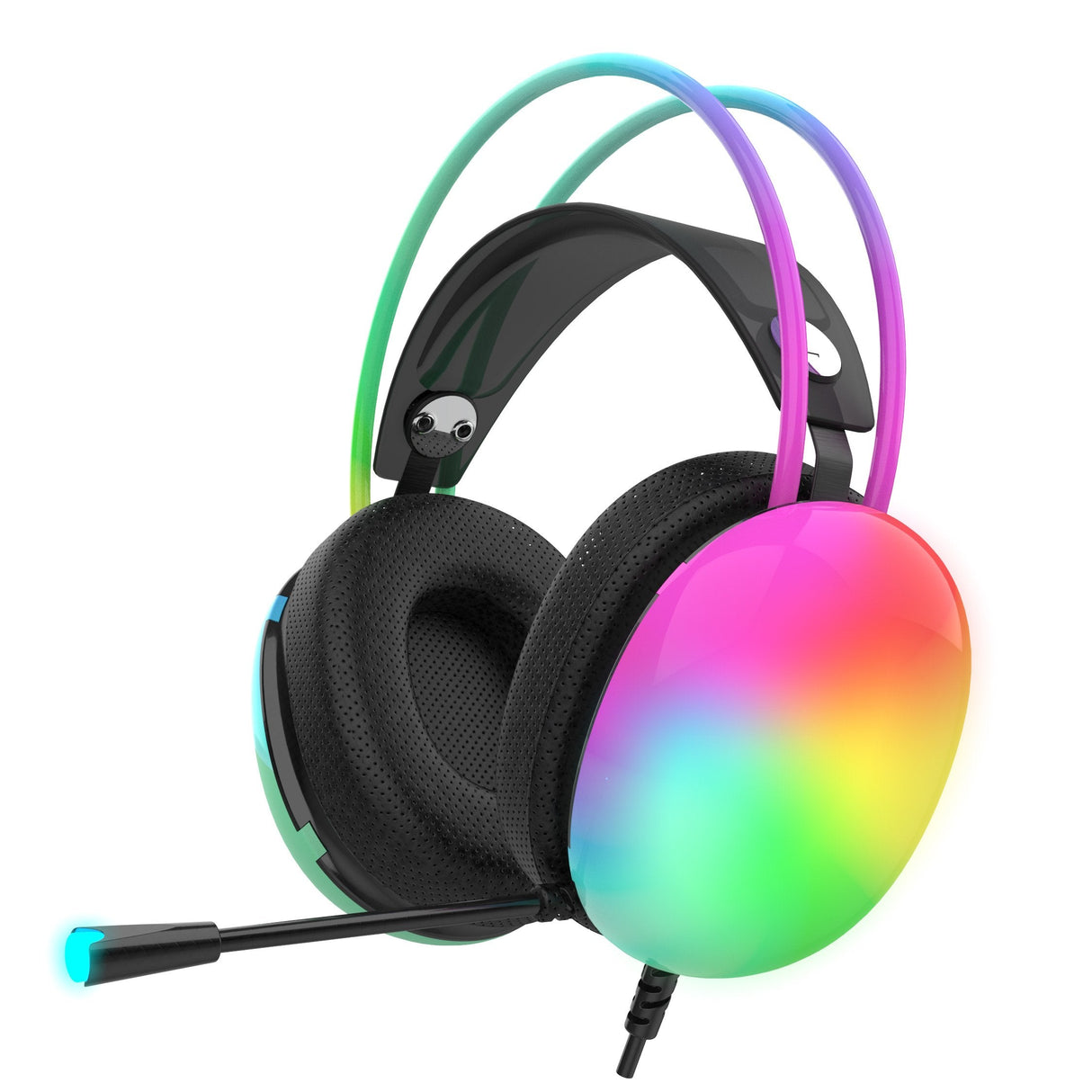 Inca Gaming Auriculares Igk-X8s 7.1, Usb, Rgb-Led, Negro