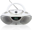 EAN 5901750502316 - Blaupunkt BB14WH reproductor de CD Grabadora de CD Plata, Blanco imagen 2