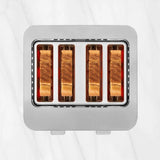 Tostador  Ufesa Quartet Delux 4 Ranuras 7 Niveles Lcd Acero Inoxidable  Digital