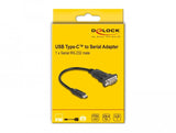 Delock Cable Usb Tipo-C A 1 X Serie Rs-232 D-Sub 9 Pin Macho 0,25 M