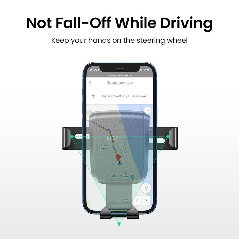 Ugreen 60990b Soporte Para Teléfono Gravity Con Ventosa Negro