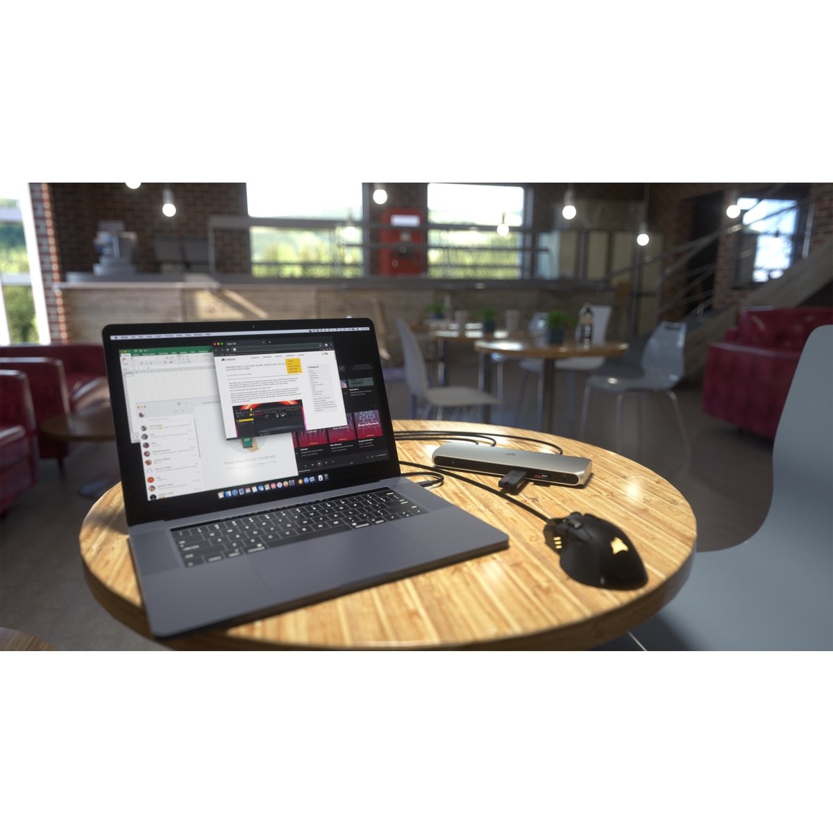 Corsair Tbt100 Thunderbolt 3 Dock, Dockingstation