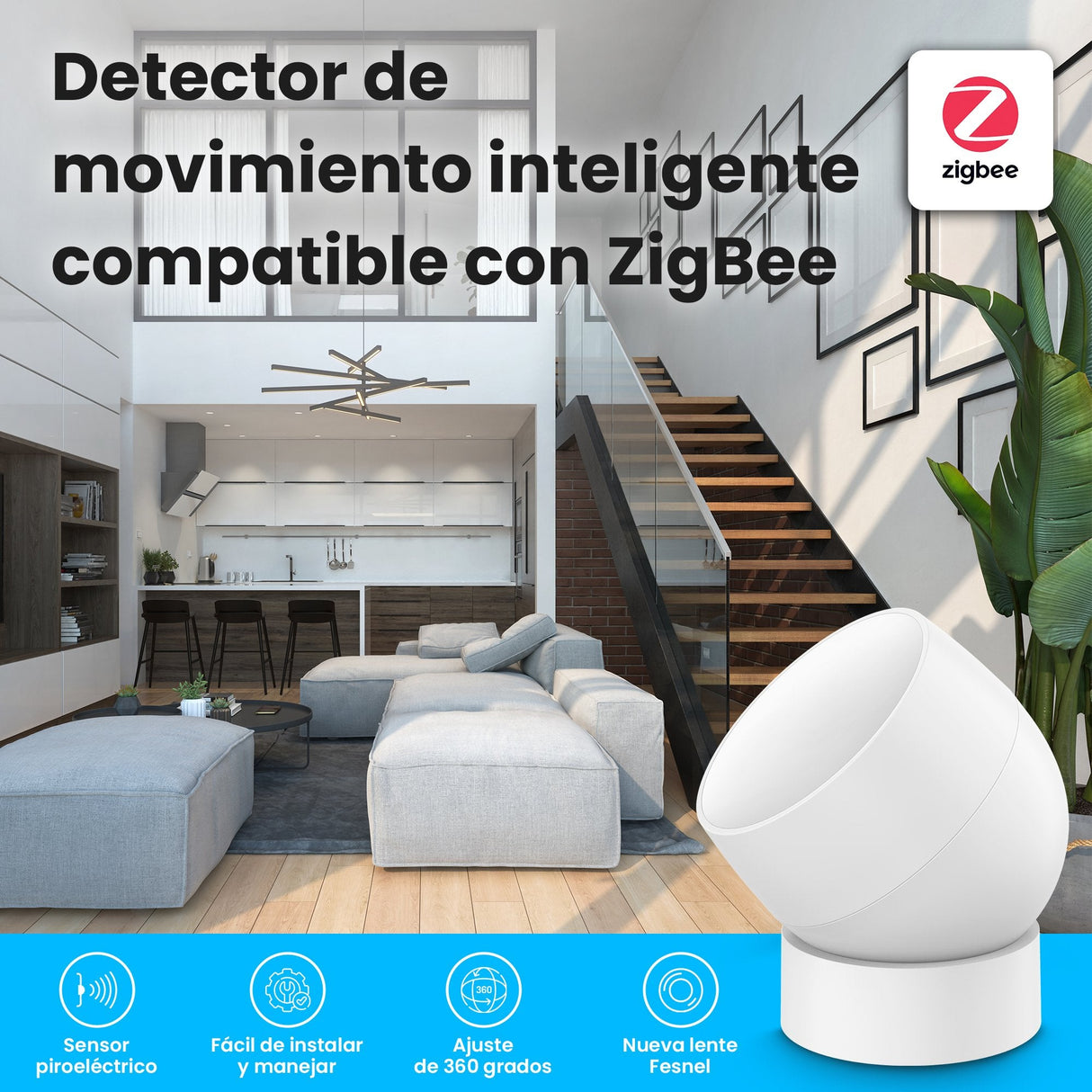 Extralink Ex.34859 Detector De Movimiento Sensor Infrarrojo Pasivo (Pir) Inalámbrico Independiente
