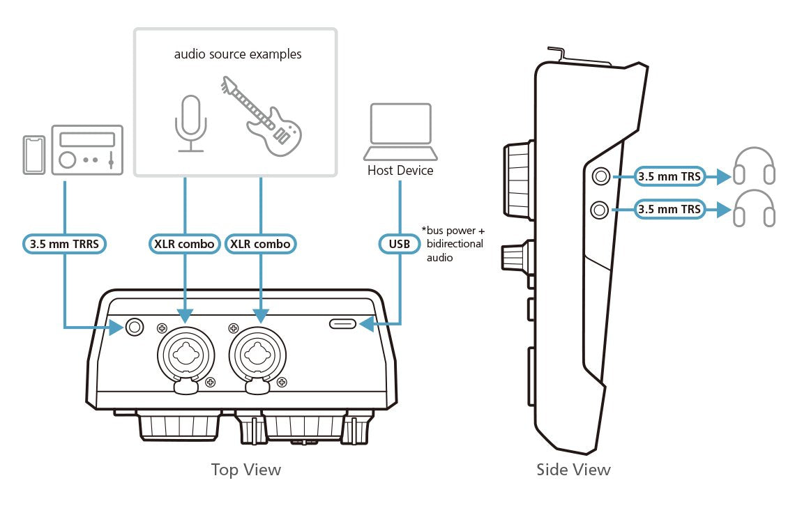 Aten Mezclador De Audio Para Pódcast Con Ia  Miclive De 6 Canales