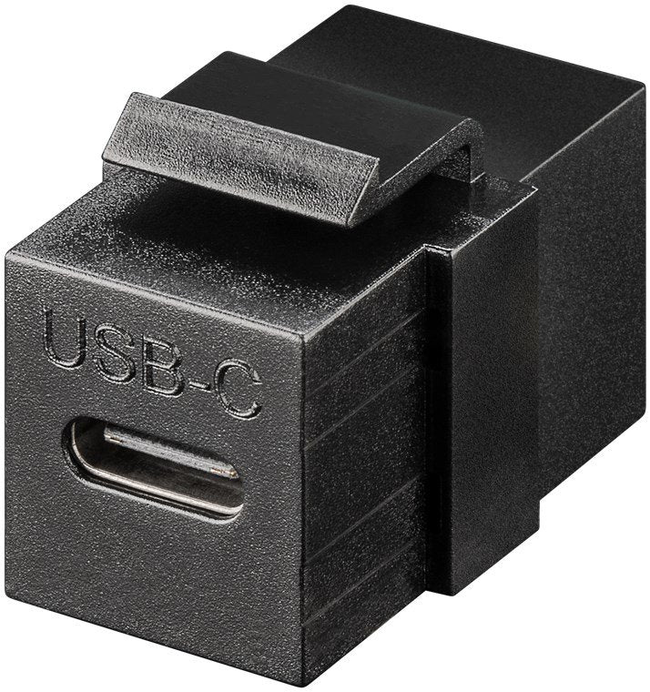 Adaptador Keystone Usb 3.2 Gen 2 (10 Gbit/S),Usb-C-Hembra > Usb-C-Hembra Negro