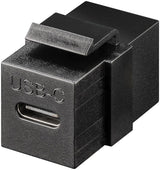 Adaptador Keystone Usb 3.2 Gen 2 (10 Gbit/S),Usb-C-Hembra > Usb-C-Hembra Negro