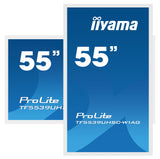 EAN 4948570118076 - iiyama TF5539UHSC-W1AG pantalla de señalización 139,7 cm (55") LED 500 cd / m² 4K Ultra HD Blanco Pantall imagen 5
