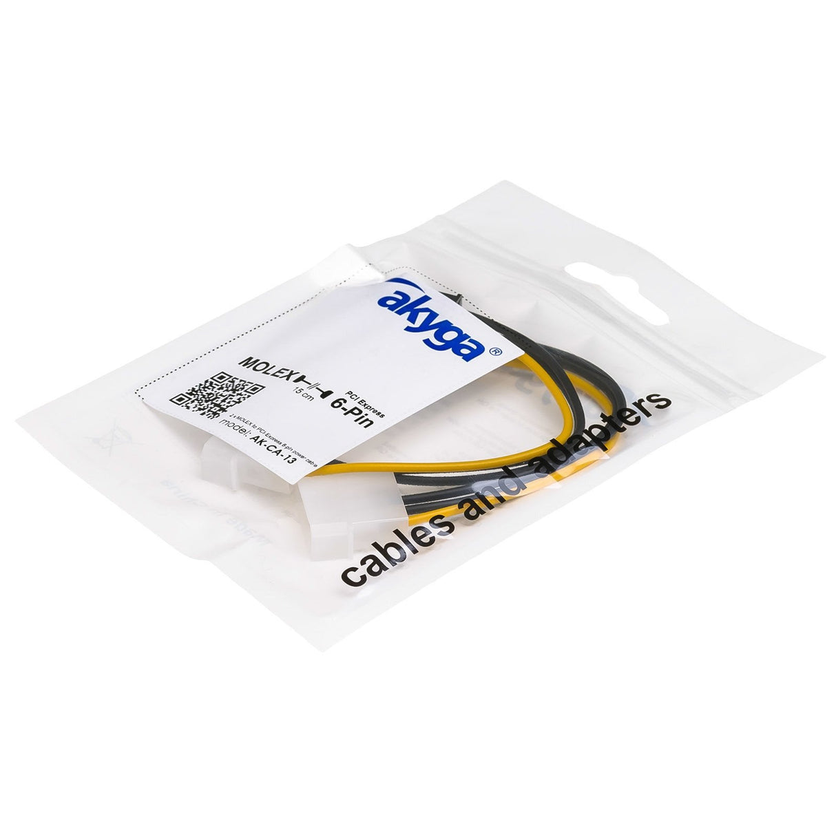 Akyga Adaptador 2x Molex / Pci-Express 6pin 15cm Ak-Ca-13
